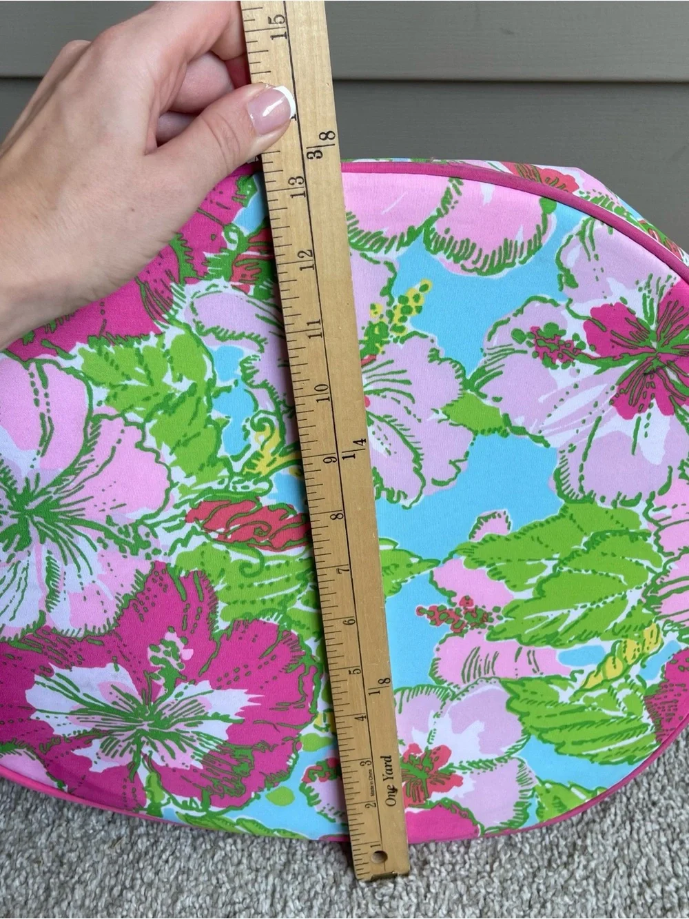 Lilly Pulitzer Insulated Beverage Bag Pink Green Blue Hawaiian Flower Print